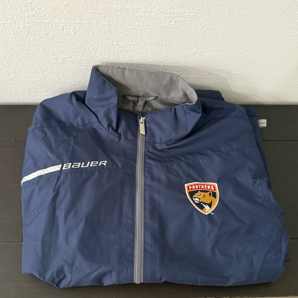Bauer Florida Panthers Navy Flex Jacket Youth XL - Picture 2 of 4